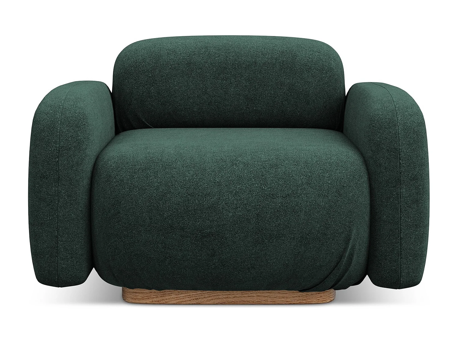 Sessel - / - Bouclé - Flaschengrün - AILANI