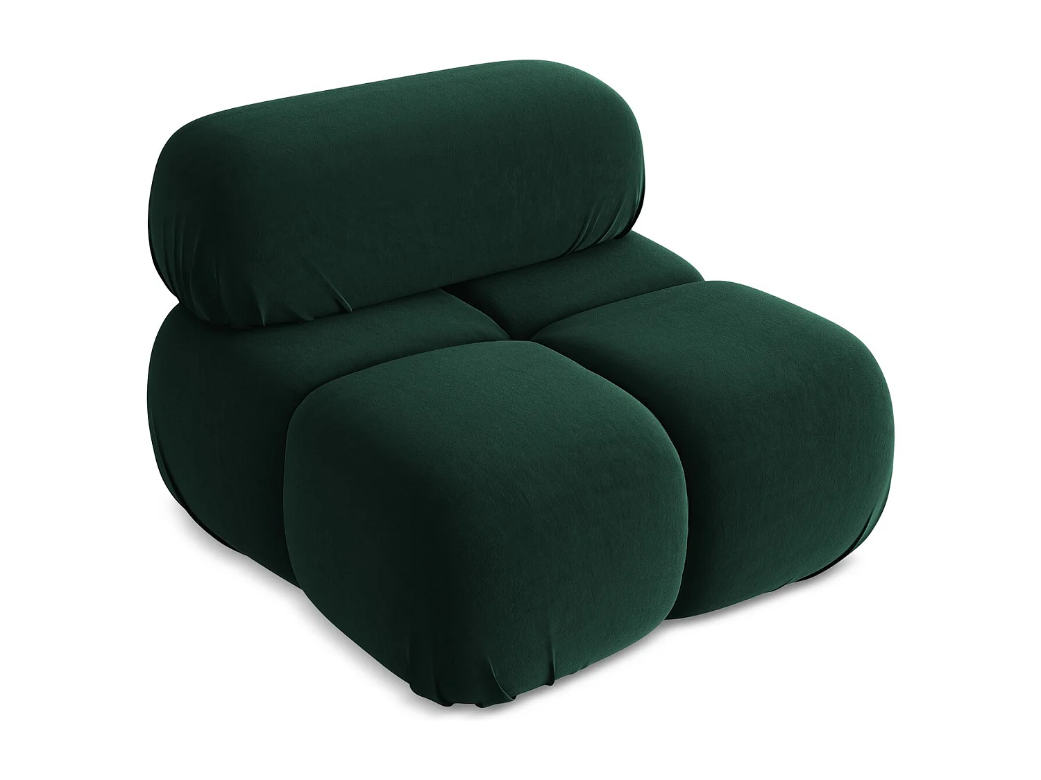 Fauteuil en Samt - bouteille verte - LOKUA