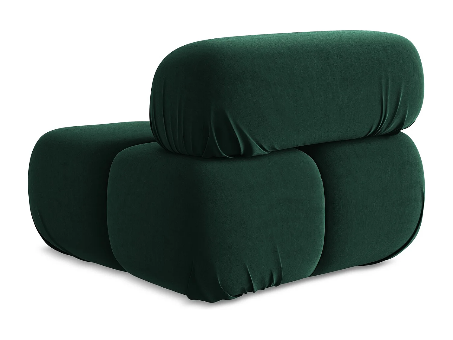 Fauteuil en Samt - bouteille verte - LOKUA