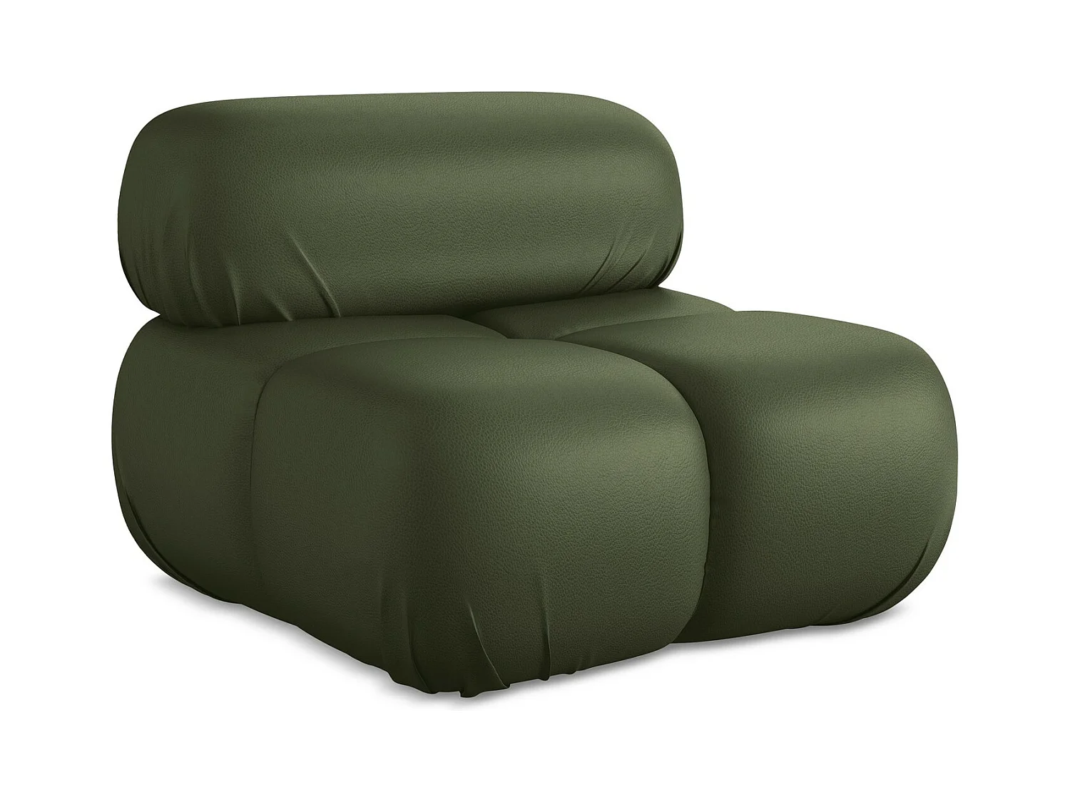 Fauteuil en Cuir artificiel - vert - LOKUA