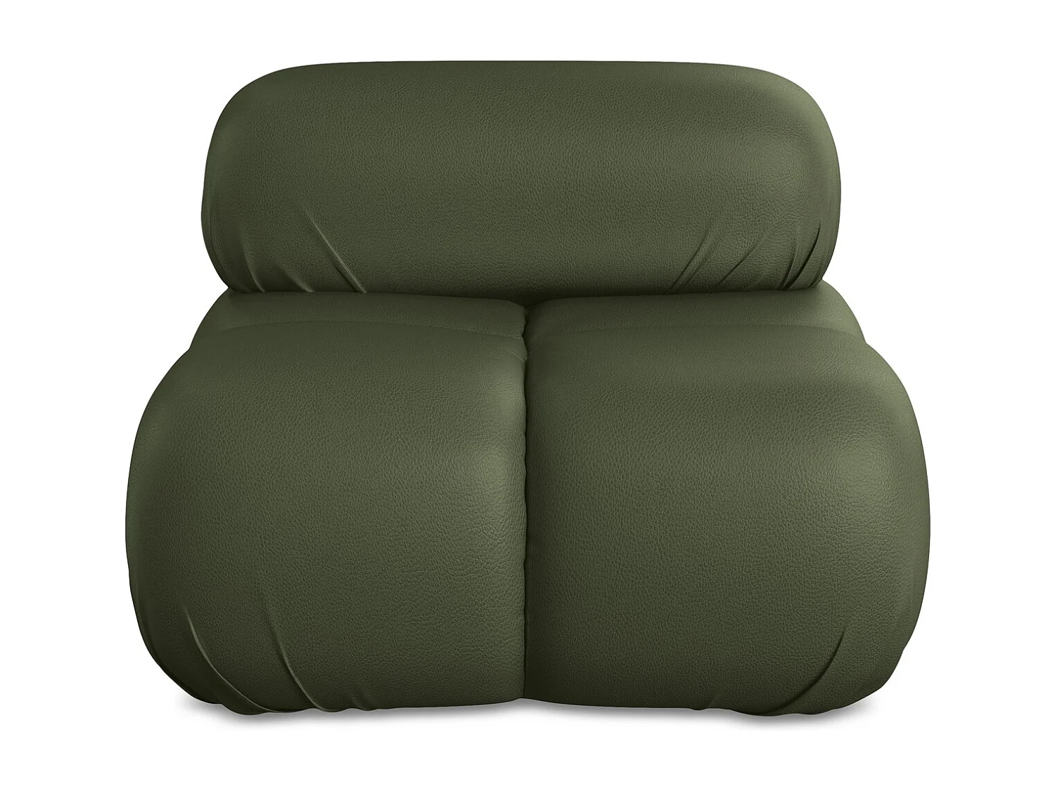 Fauteuil en Cuir artificiel - vert - LOKUA