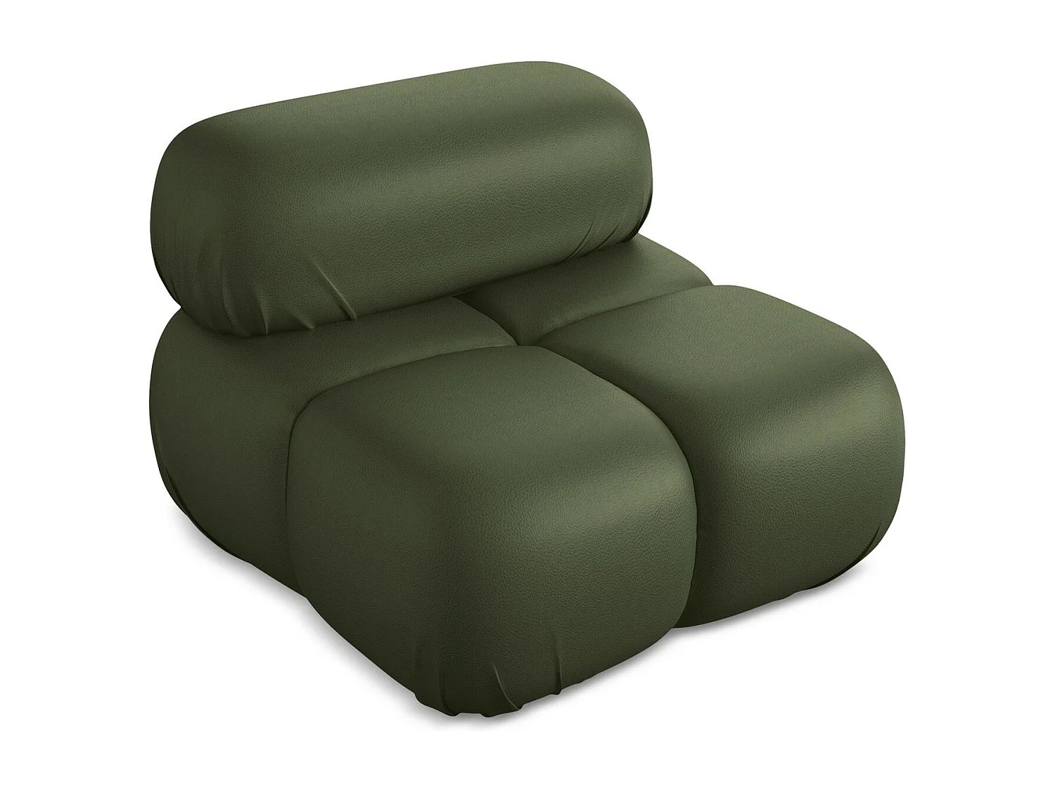 Fauteuil en Cuir artificiel - vert - LOKUA