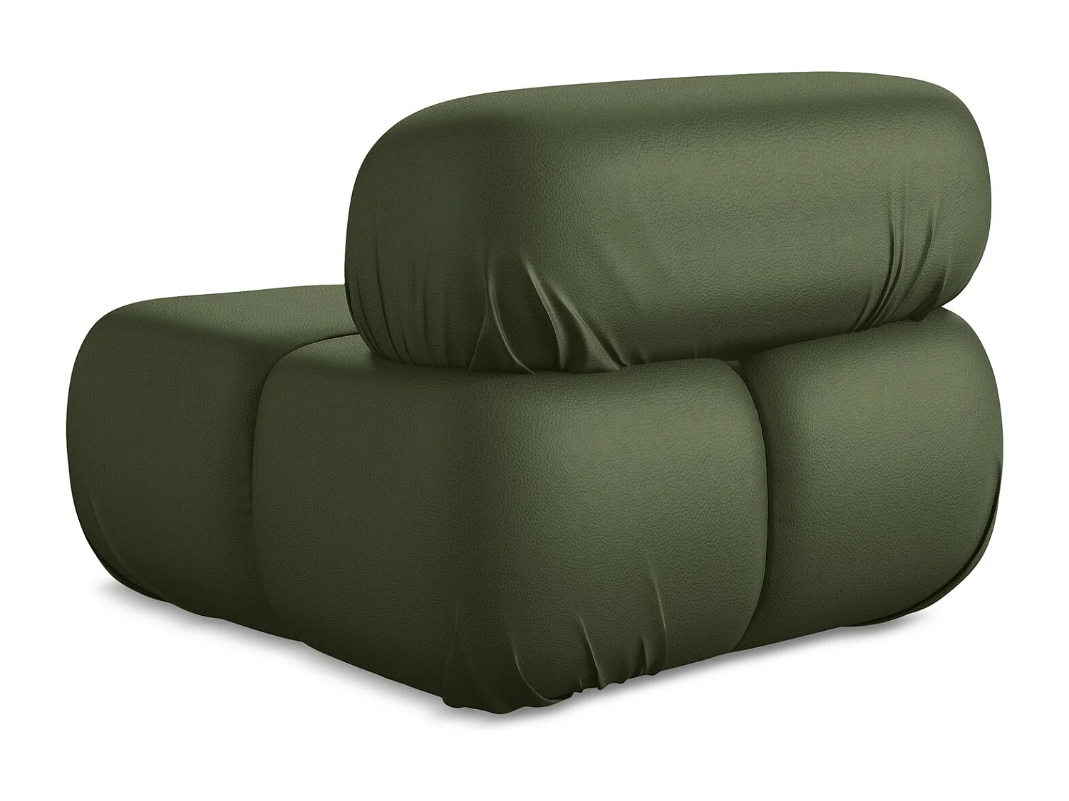 Fauteuil en Cuir artificiel - vert - LOKUA