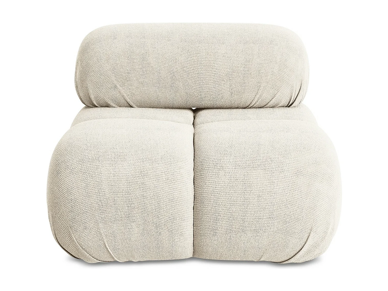 Sessel - / - Chenille - Hell beige - LOKUA