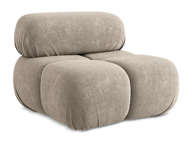 Sessel - / - Chenille - Dunkelbeige - LOKUA