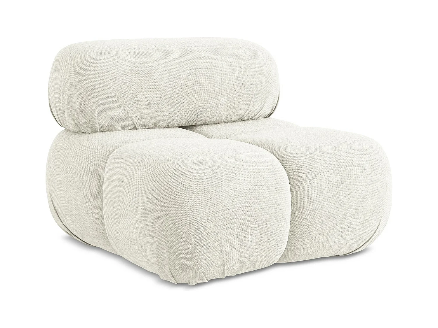 Fauteuil en Chenille - blanc - LOKUA