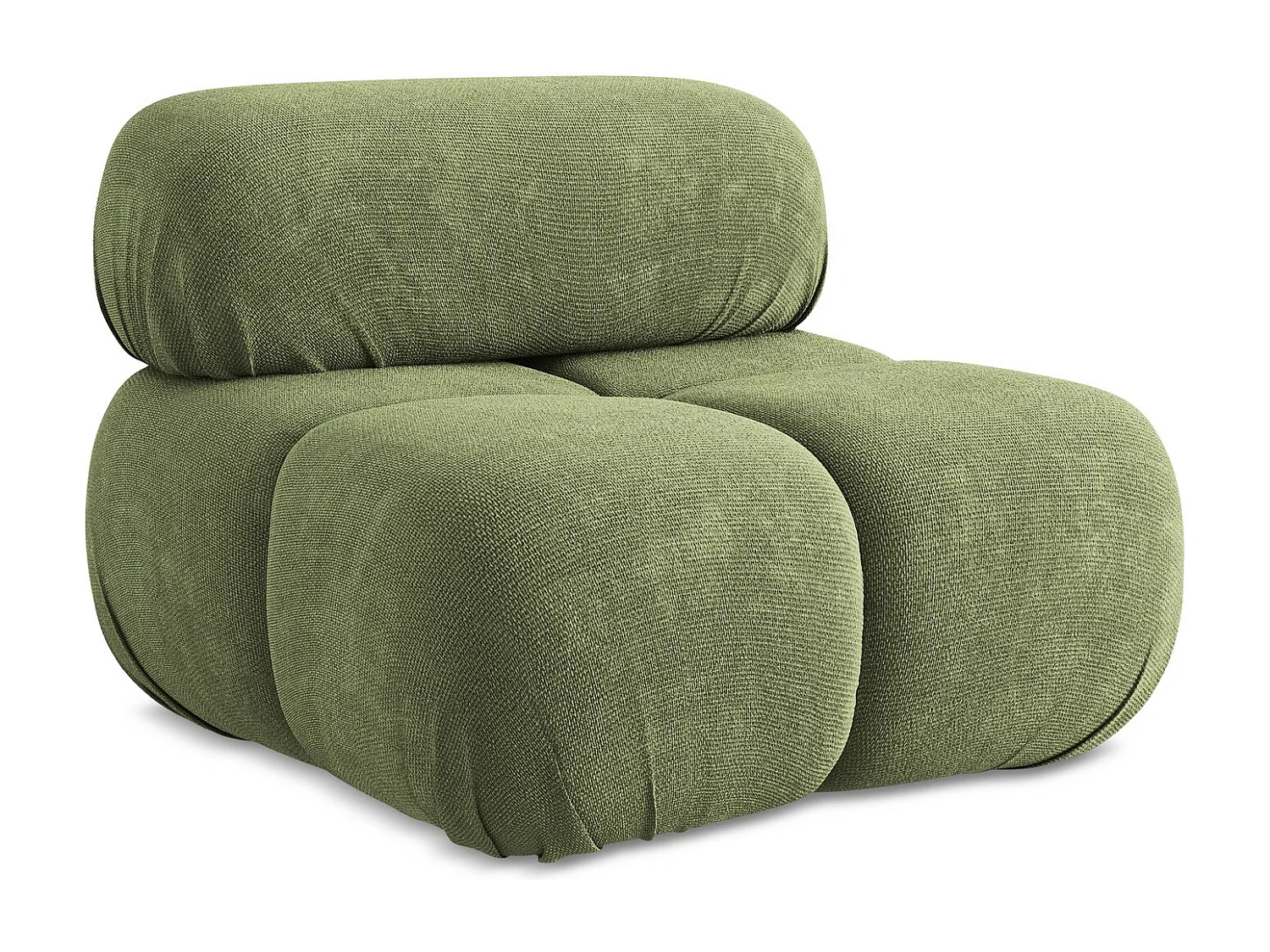 Fauteuil en Chenille - vert - LOKUA