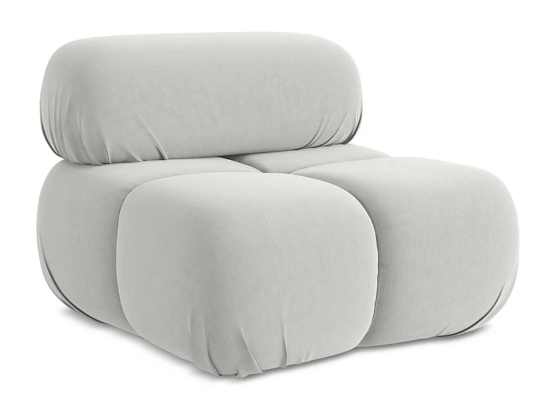 Sessel - / - Samt - Silber - LOKUA