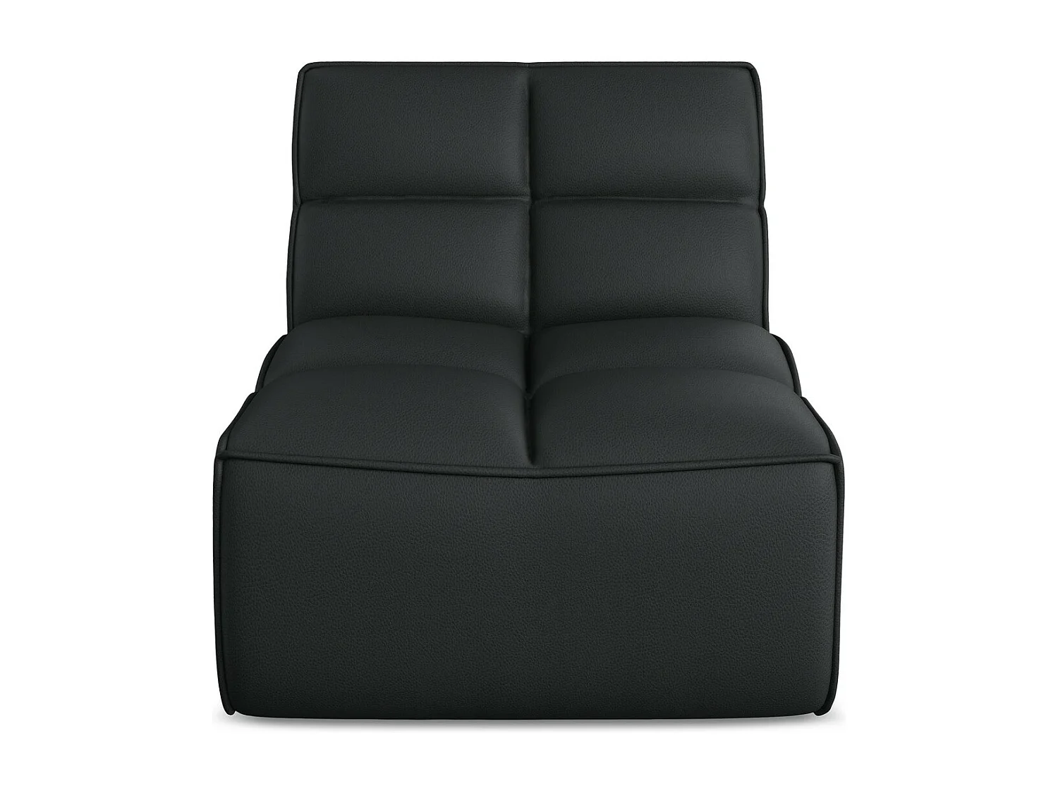 Sessel - / - Kunstleder - Schwarz - KALAI