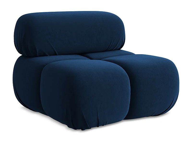 Fauteuil en Samt - bleu royal - LOKUA