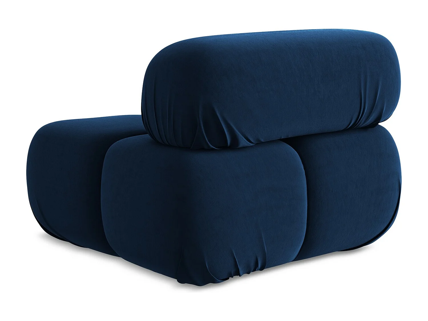 Fauteuil en Samt - bleu royal - LOKUA