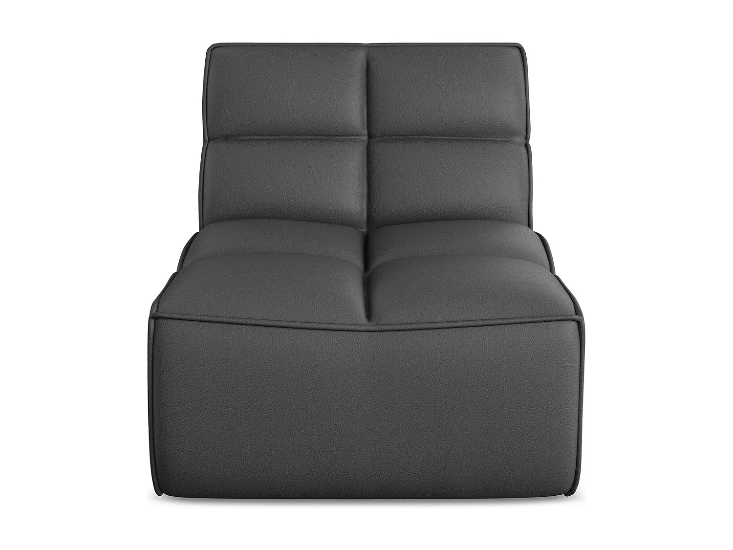 Sessel - / - Kunstleder - Grau - KALAI