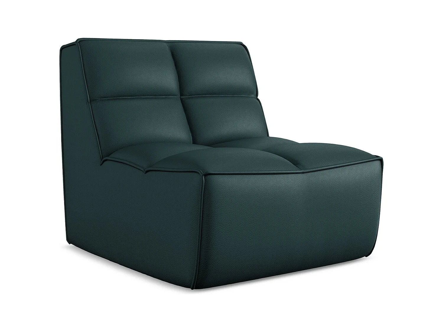 Fauteuil en Cuir artificiel - marin - KALAI