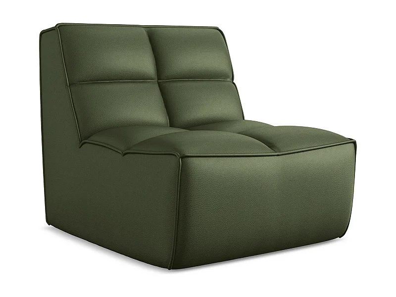 Fauteuil en Cuir artificiel - vert - KALAI