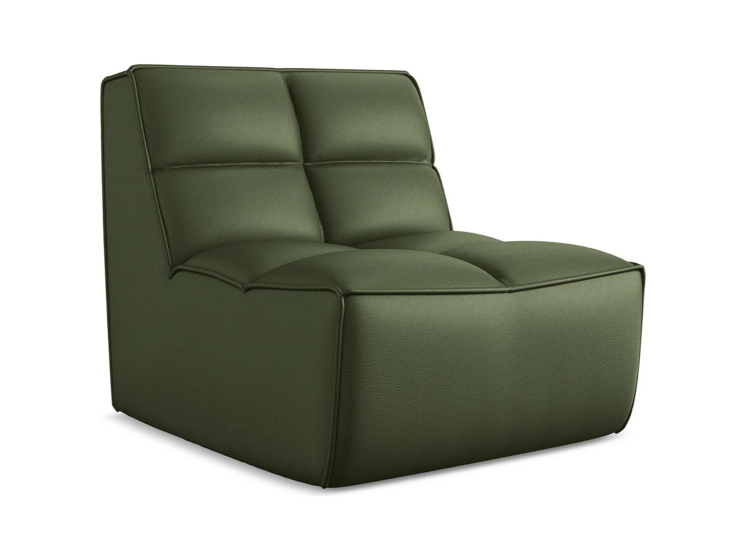 Fauteuil en Cuir artificiel - vert - KALAI