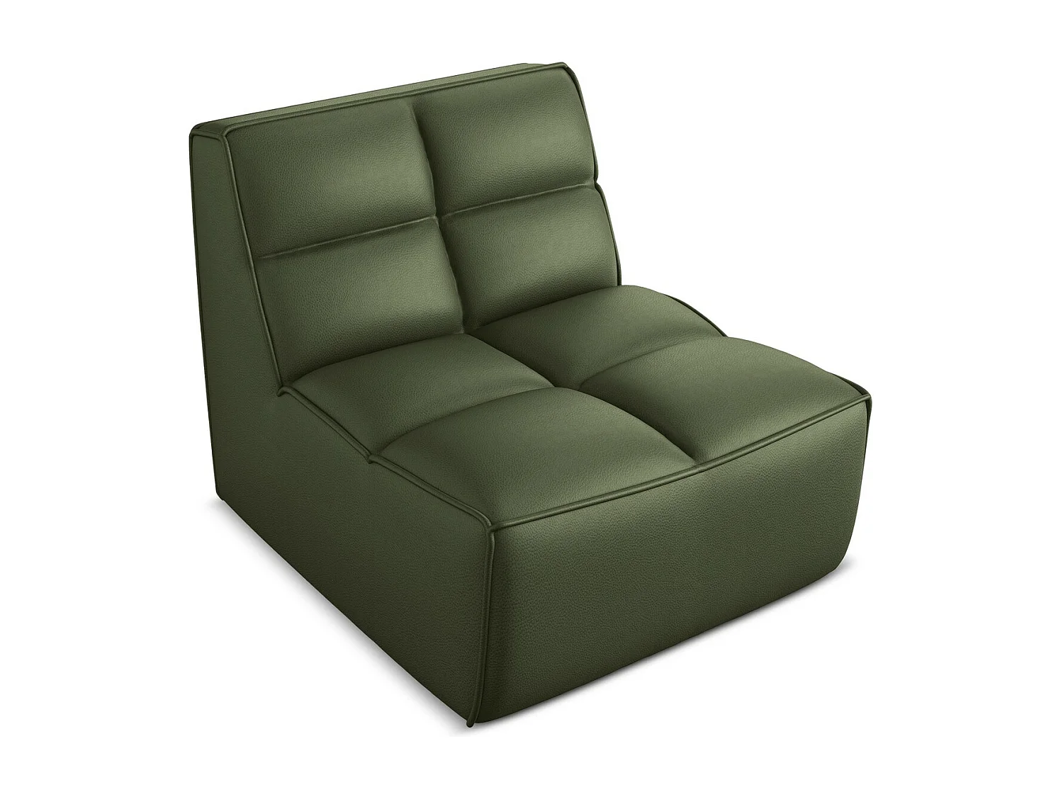 Fauteuil en Cuir artificiel - vert - KALAI