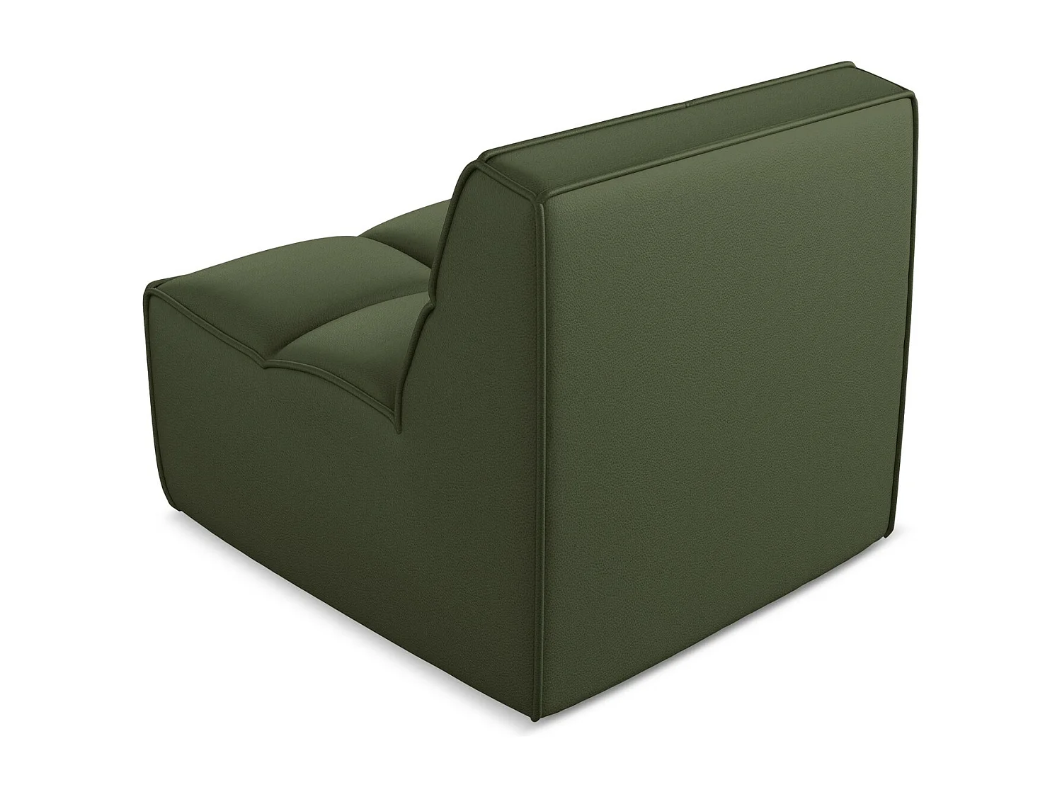 Fauteuil en Cuir artificiel - vert - KALAI
