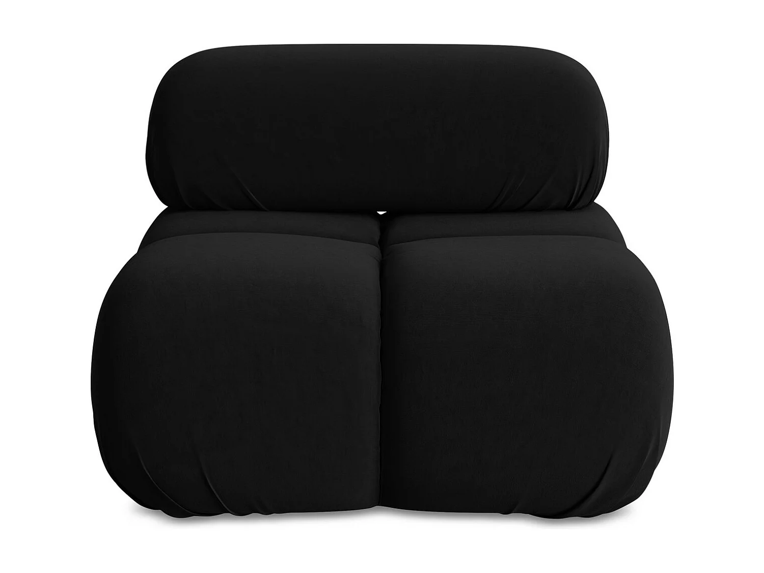 Fauteuil en Samt - noir - LOKUA