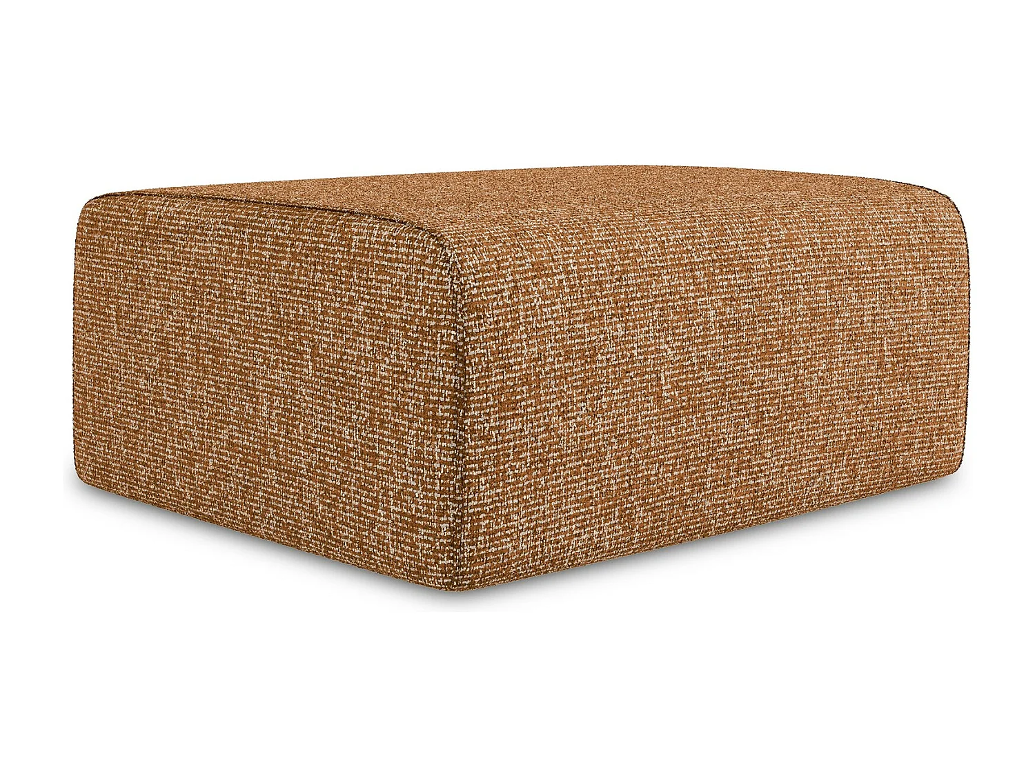 Pouf en Strukturstoff - terre cuite - KALEA
