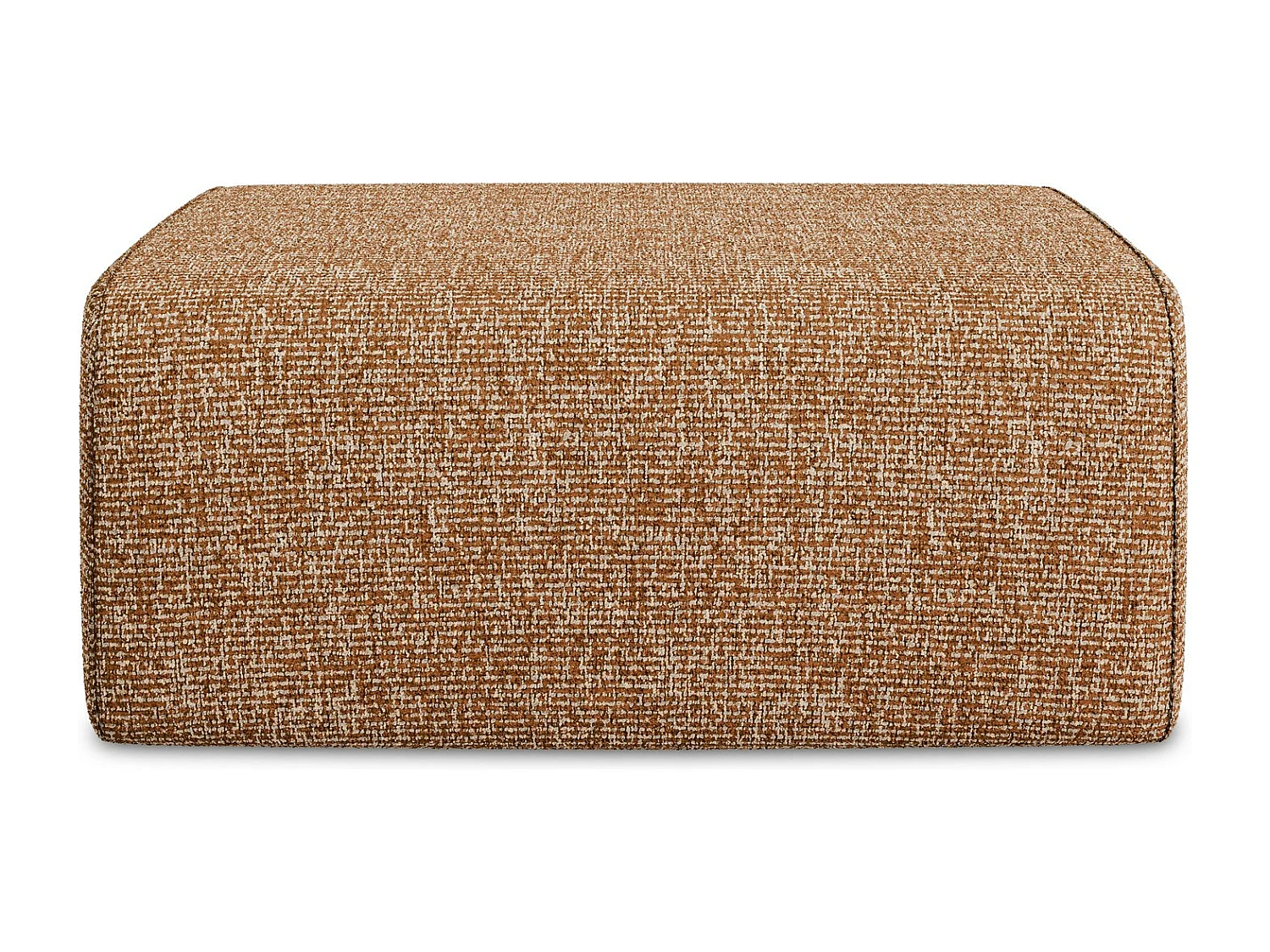 Pouf en Strukturstoff - terre cuite - KALEA