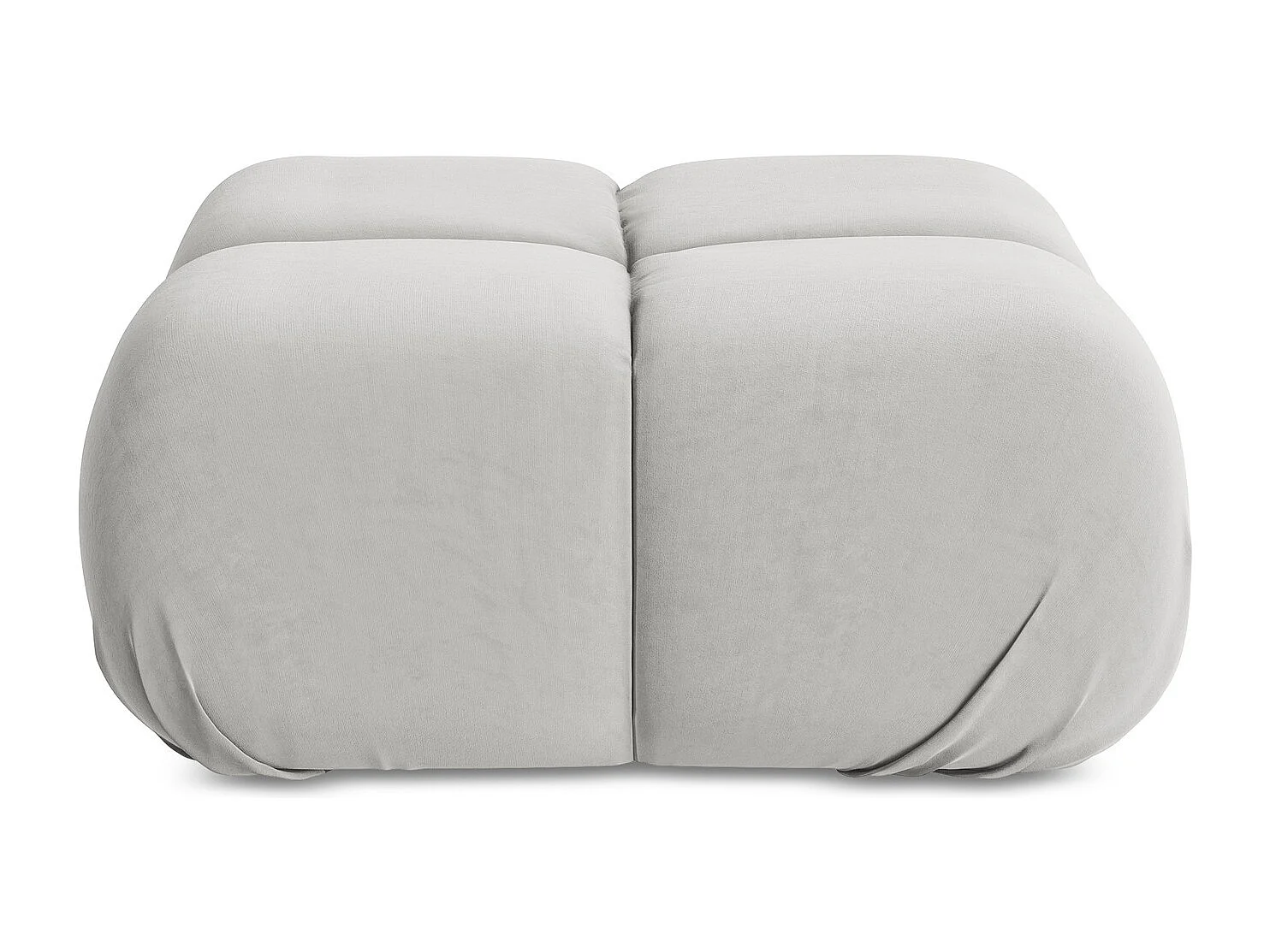 Pouf en Samt - argent - LOKUA