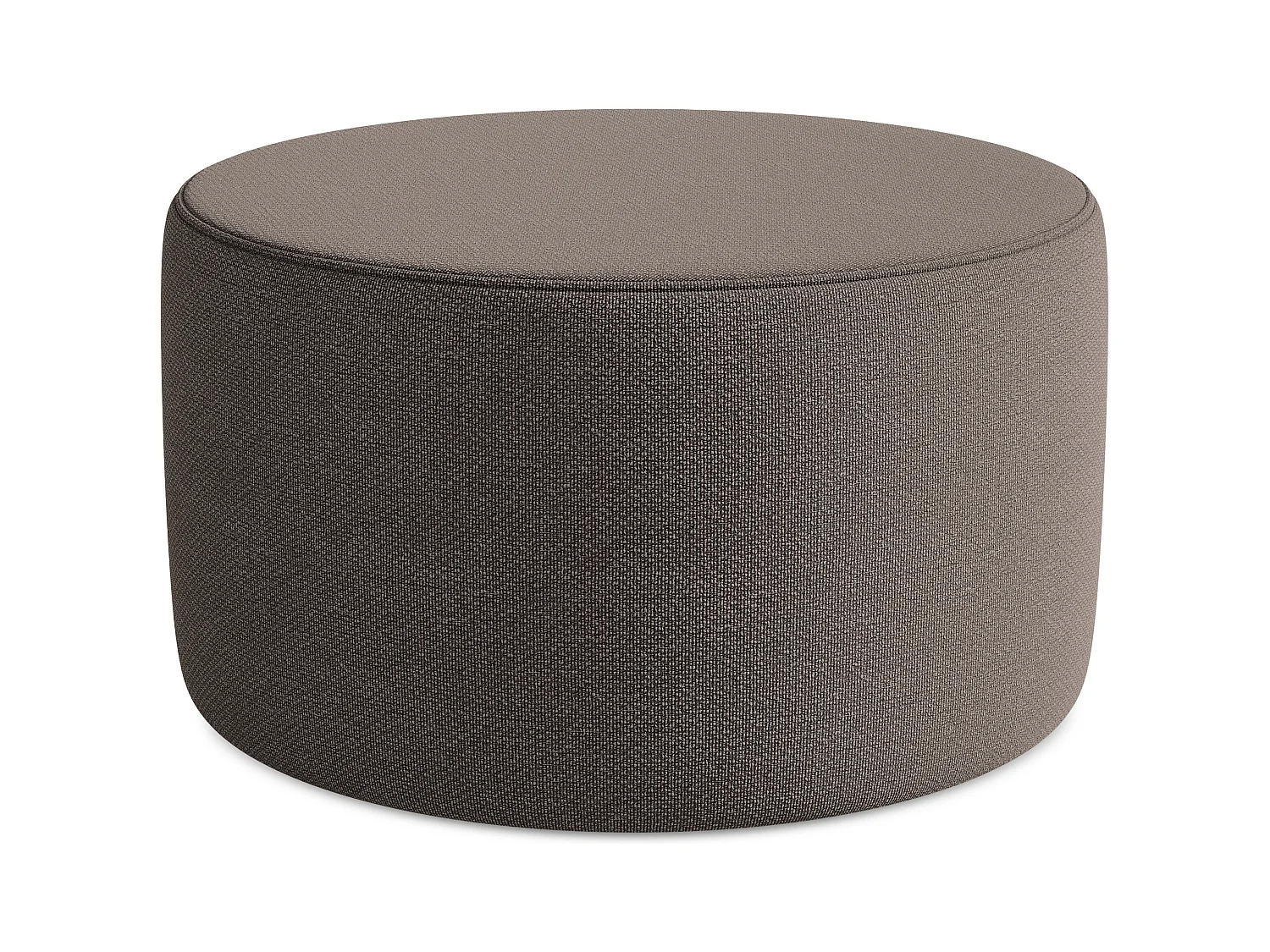 Pouf en Bouclé - chocolat - LIO