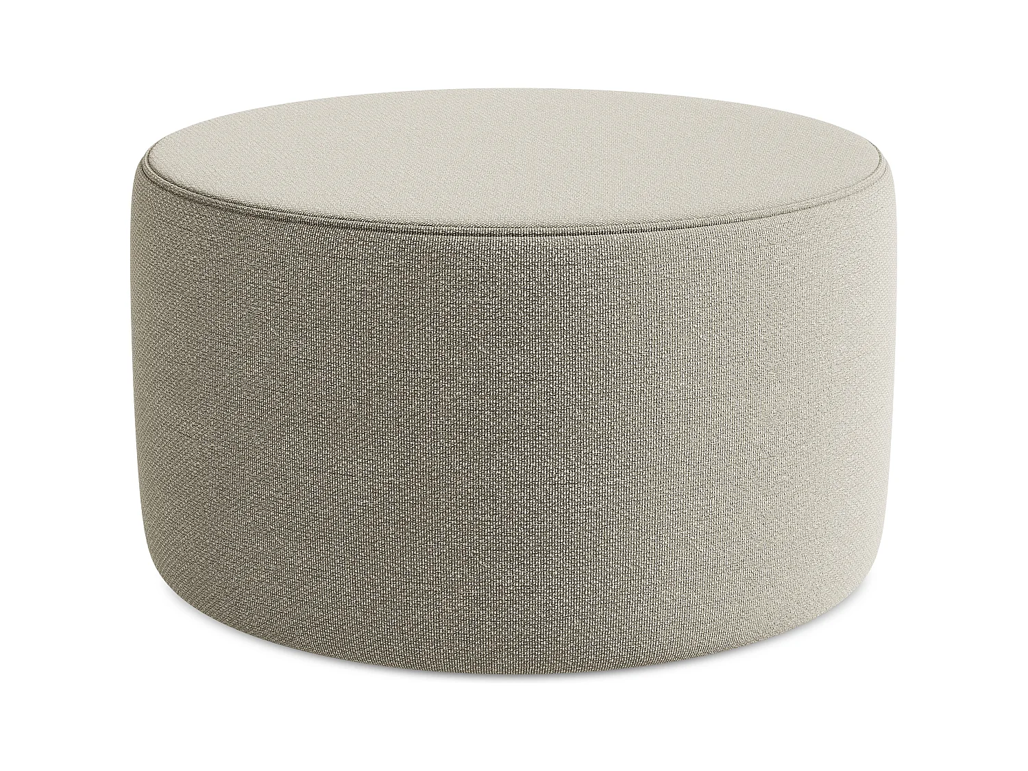 Pouf en Bouclé - taupe - LIO