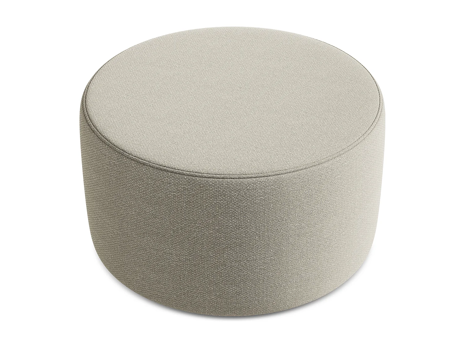 Pouf - Hocker - Bouclé - Taupe - LIO