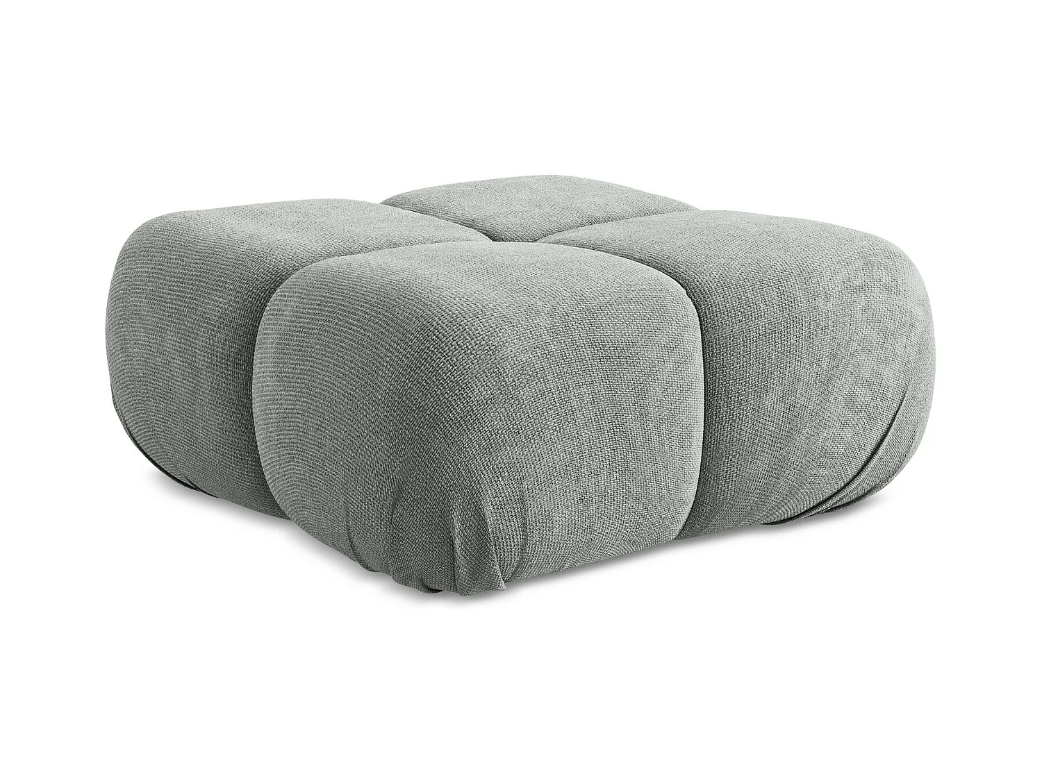 Pouf en Chenille - gris - LOKUA