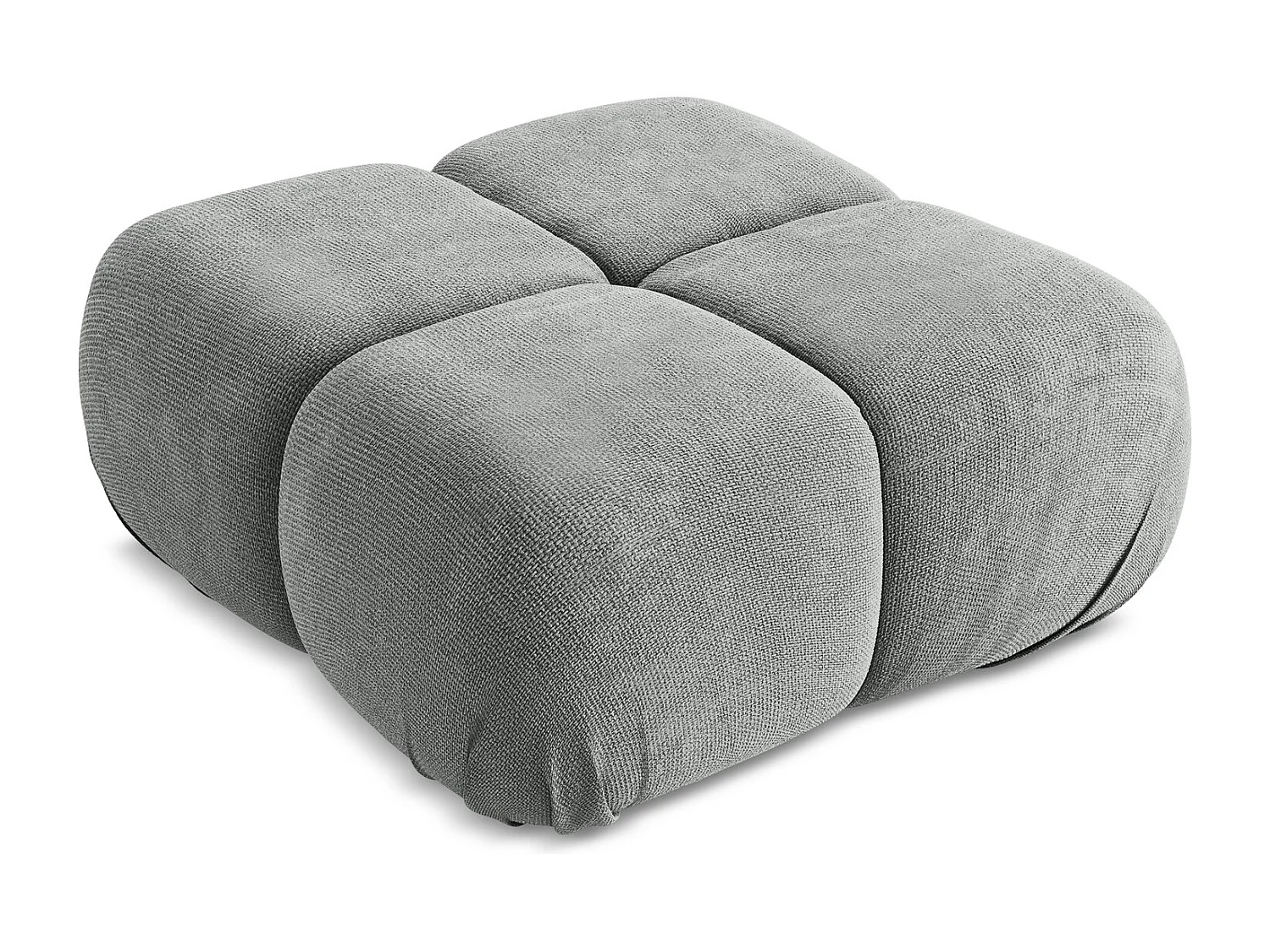 Pouf en Chenille - gris - LOKUA