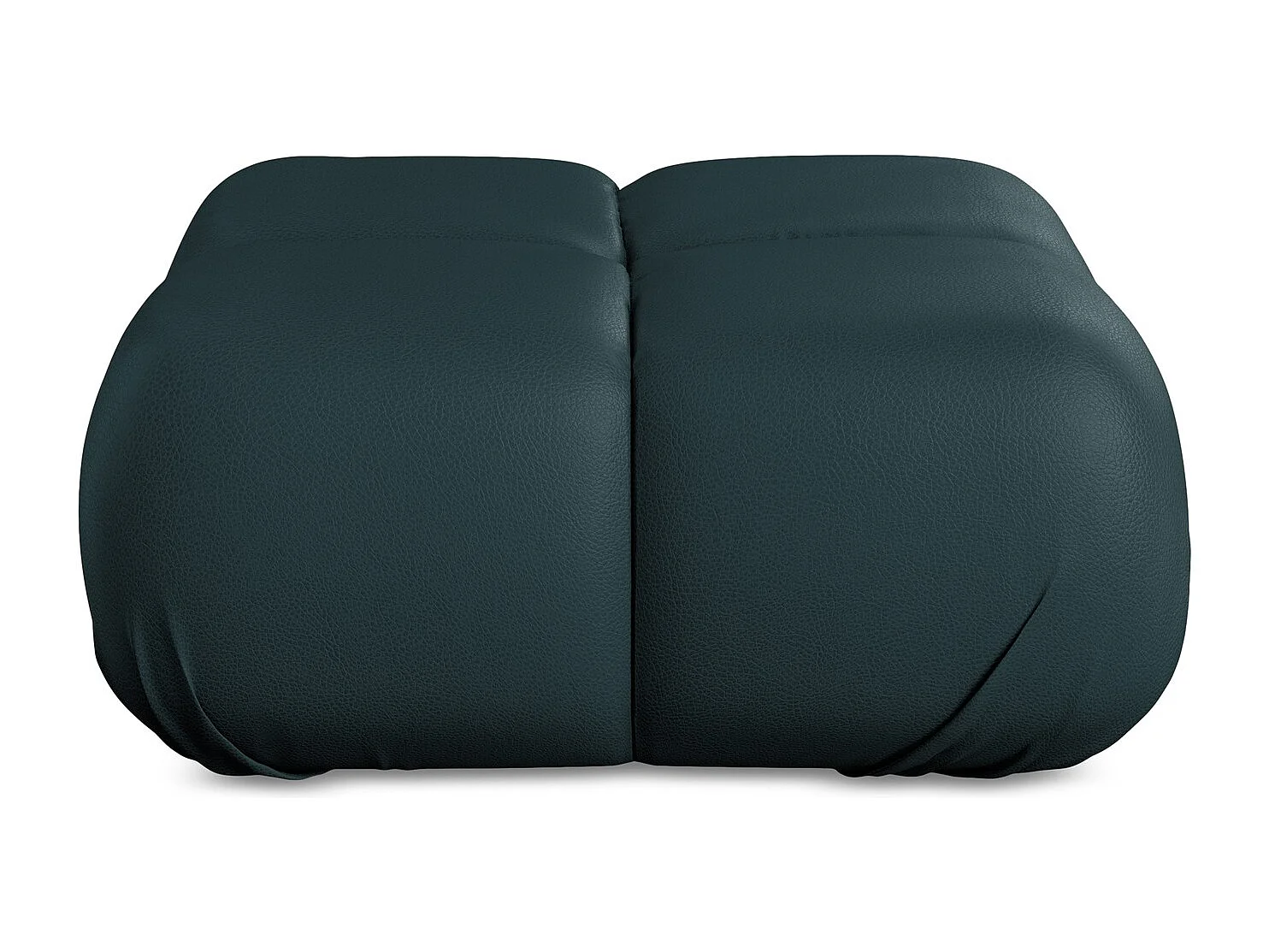 Puf de piel sintética marina - LOKUA