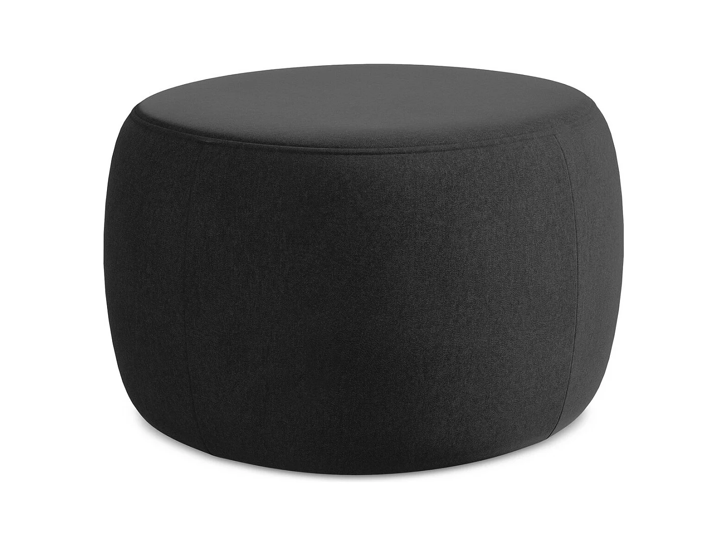Pouf en Samt - noir - KOA