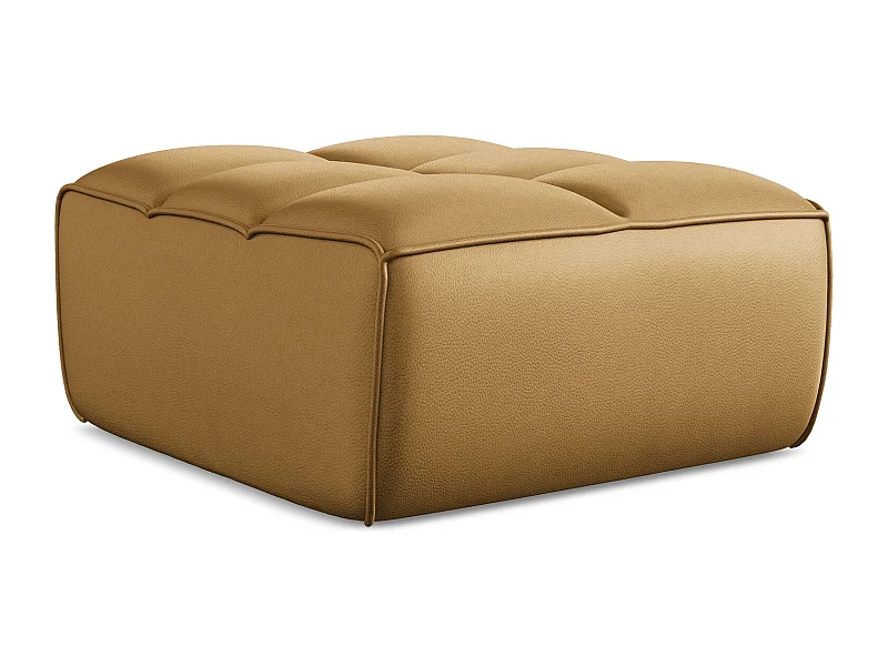 Poef van karmel kunstleer - KALAI