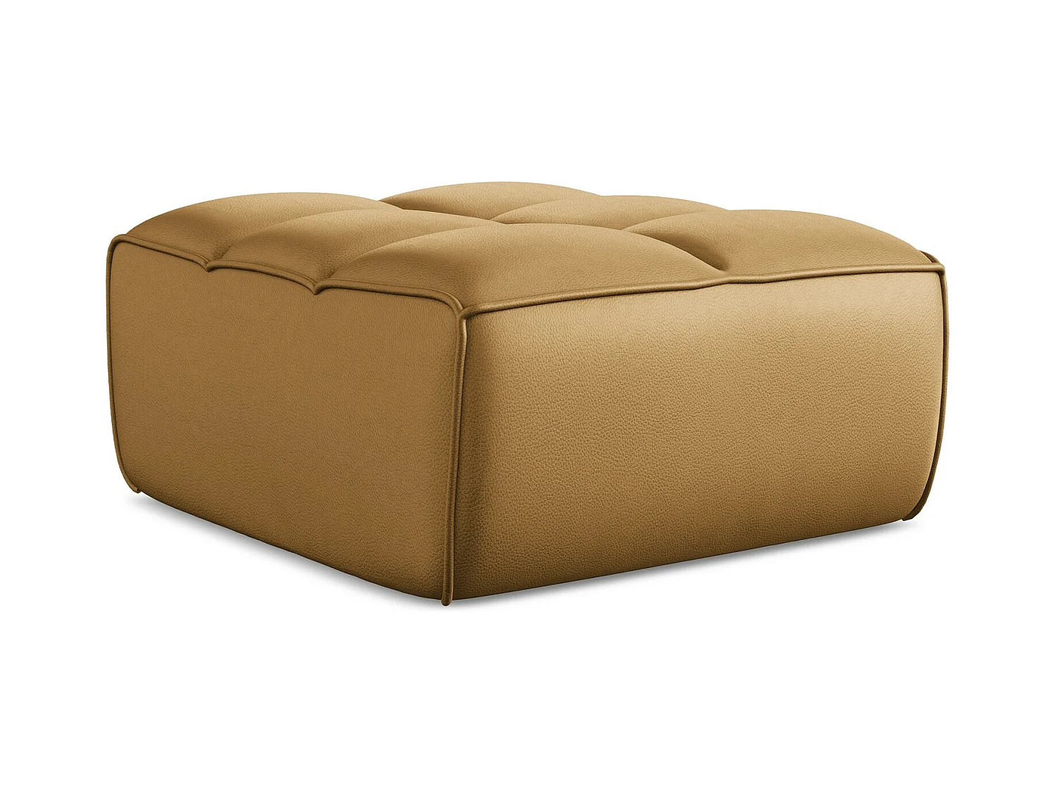 Pouf en Cuir artificiel - carmel - KALAI