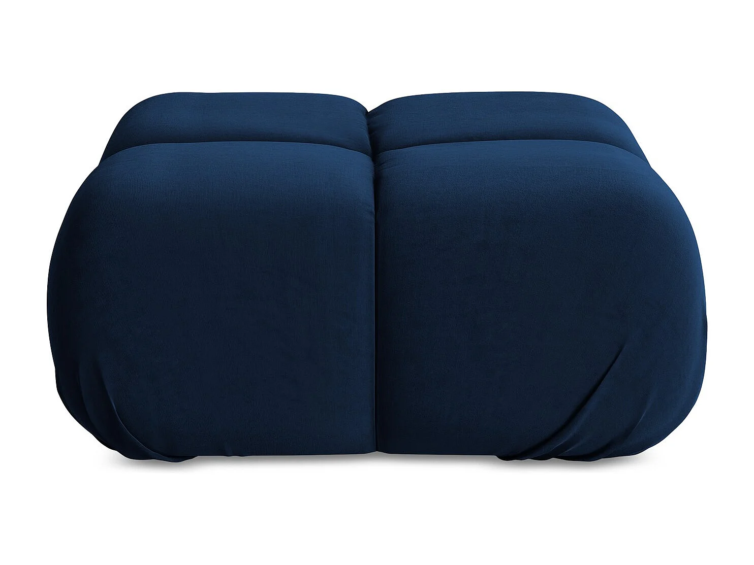 Pouf - Hocker - Samt - Königsblau - LOKUA