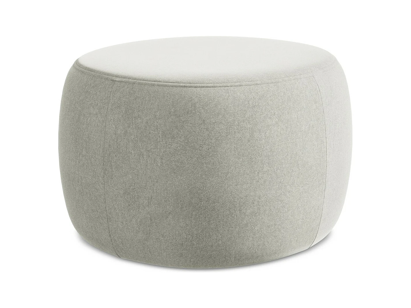 Pouf en Samt - gris clair - KOA