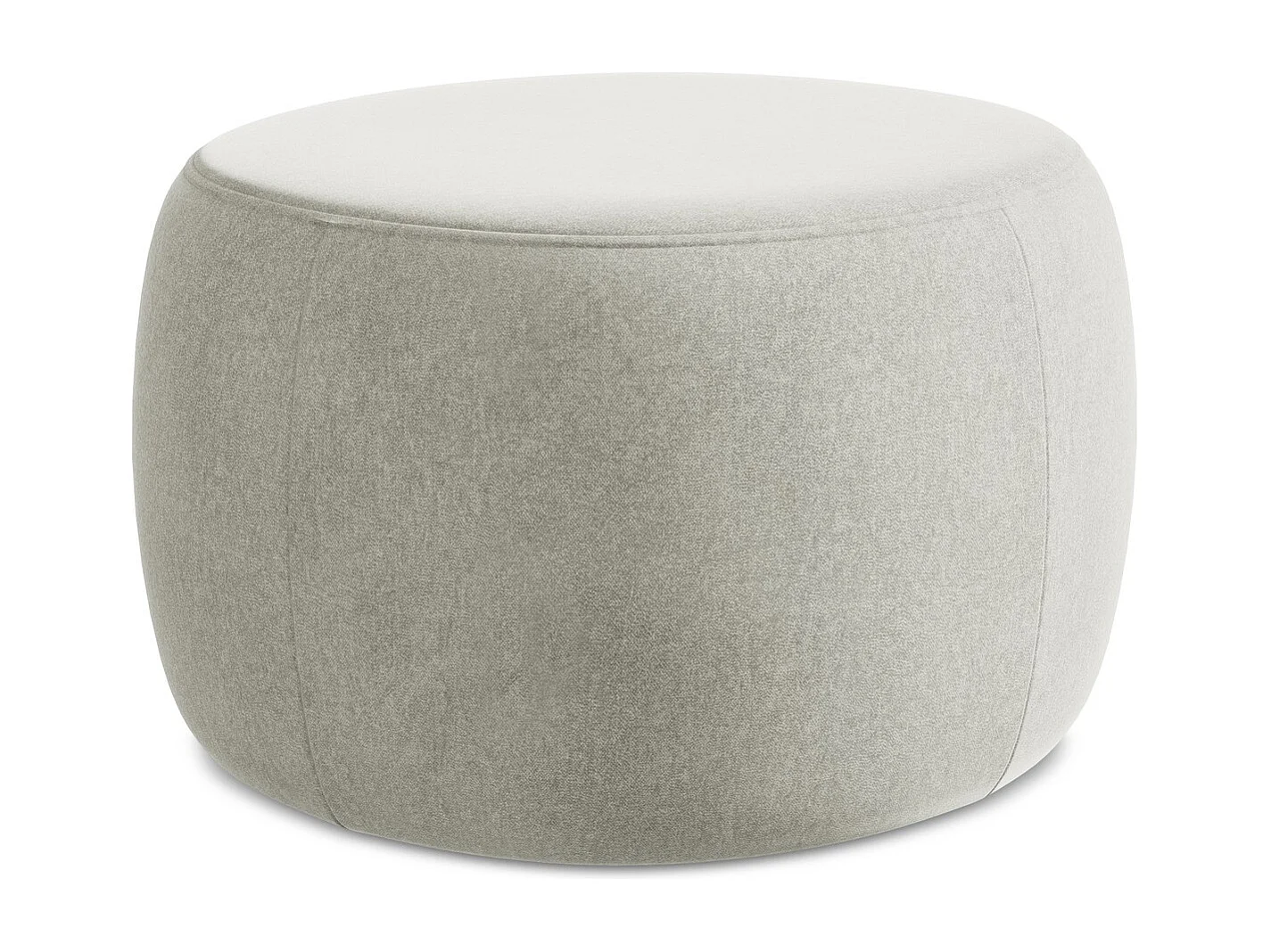 Pouf en Samt - gris clair - KOA