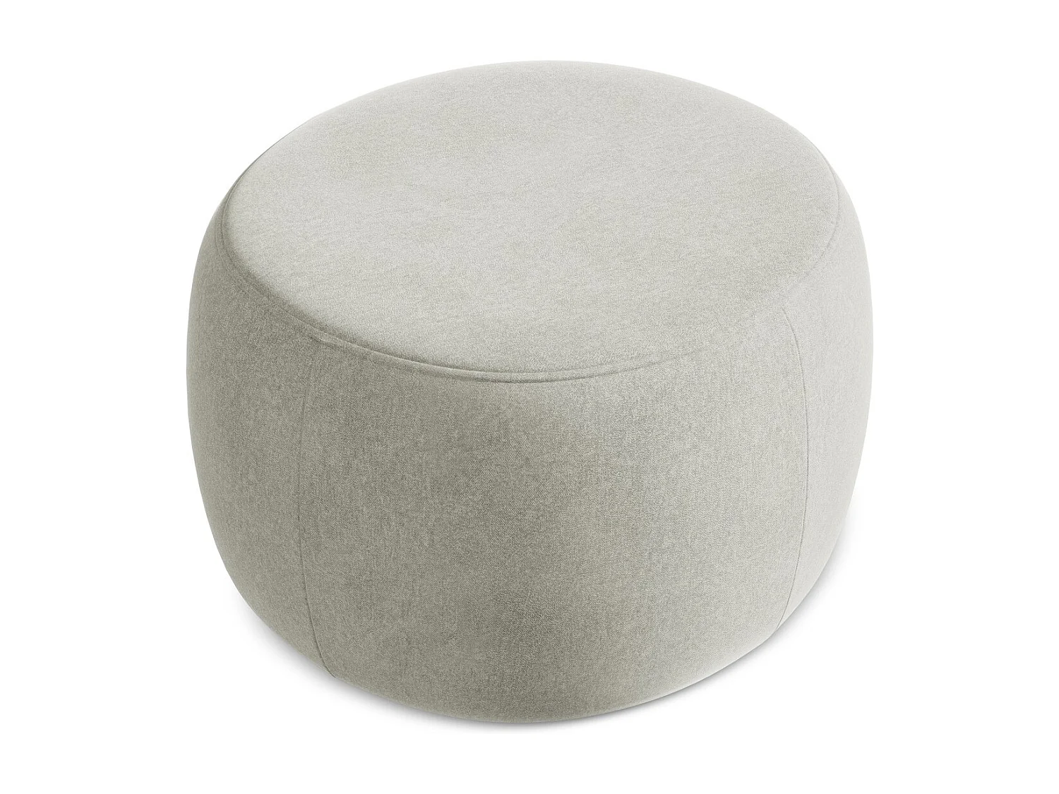 Pouf en Samt - gris clair - KOA