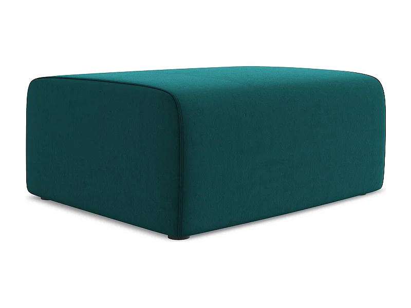 Pouf - Hocker - Samt - Marine - KALEA
