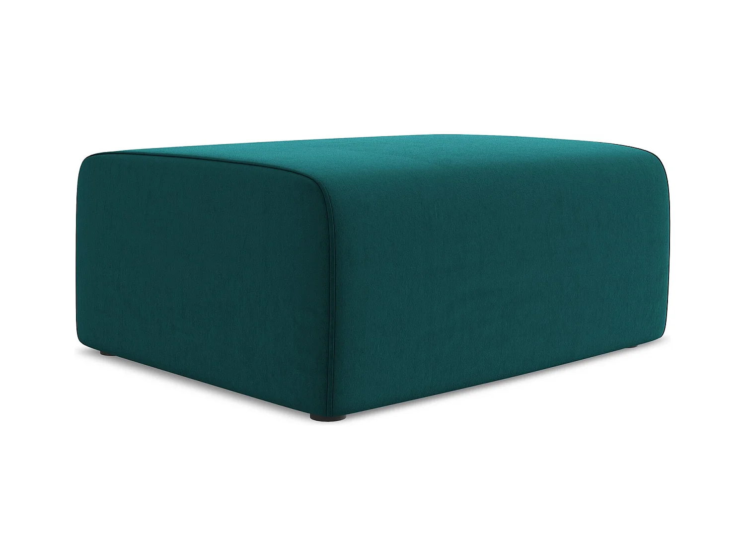 Pouf en Samt - marin - KALEA