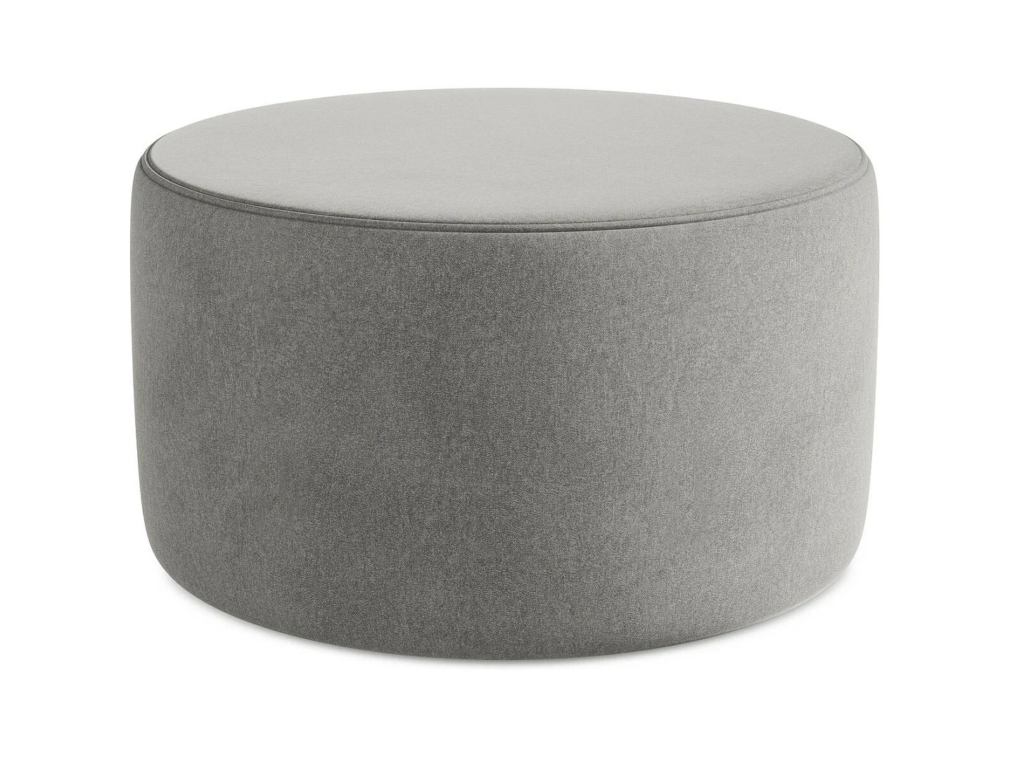 Pouf - Hocker - Samt - Grau - LIO