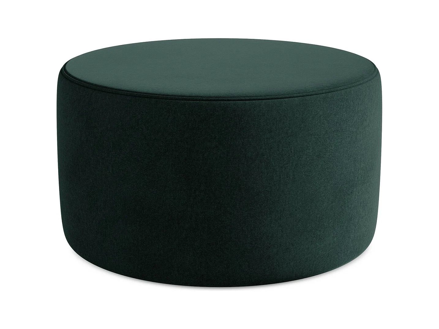 Pouf en Samt - gris vert - LIO
