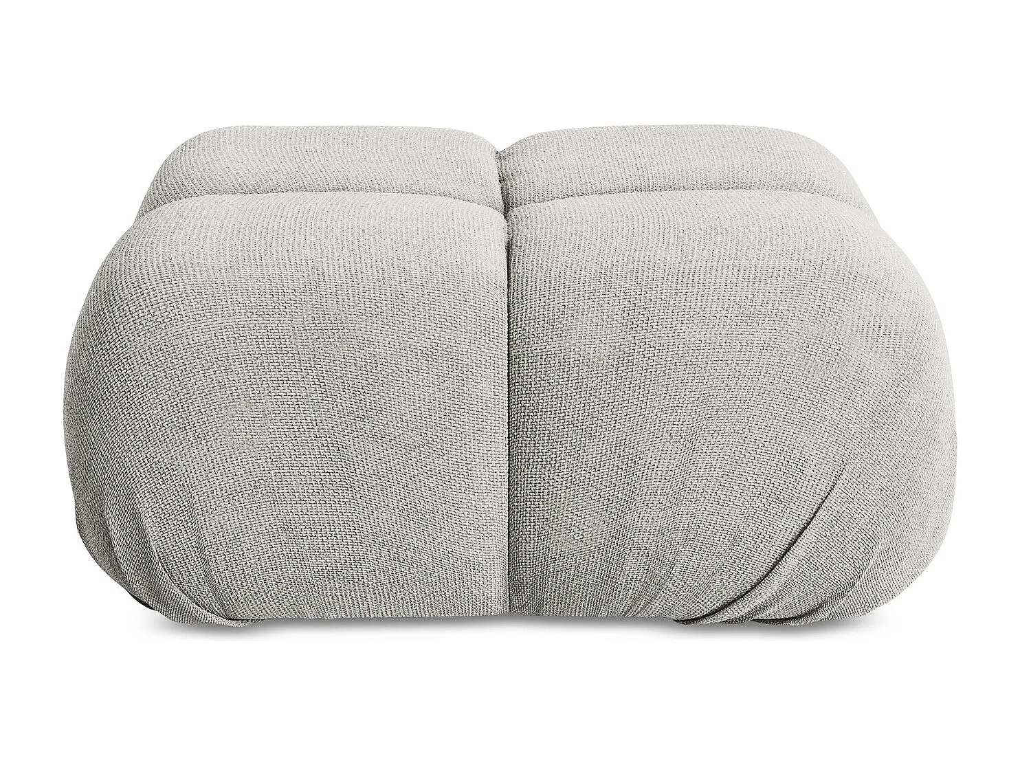 Pouf en Chenille - gris clair - LOKUA