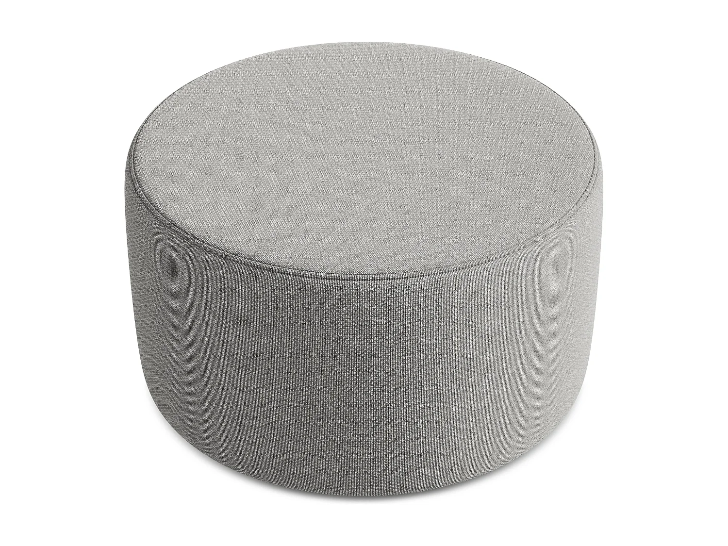 Pouf - Hocker - Bouclé - Hellgrau - LIO