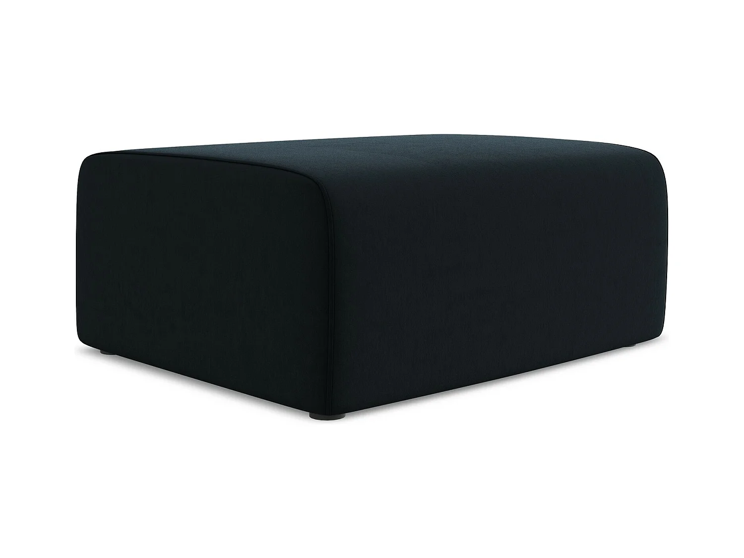 Pouf en Samt - bleu royal - KALEA