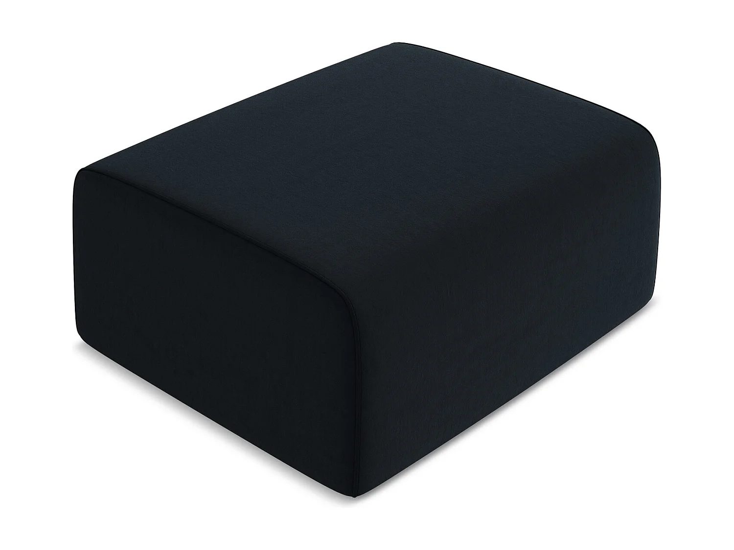 Pouf en Samt - bleu royal - KALEA