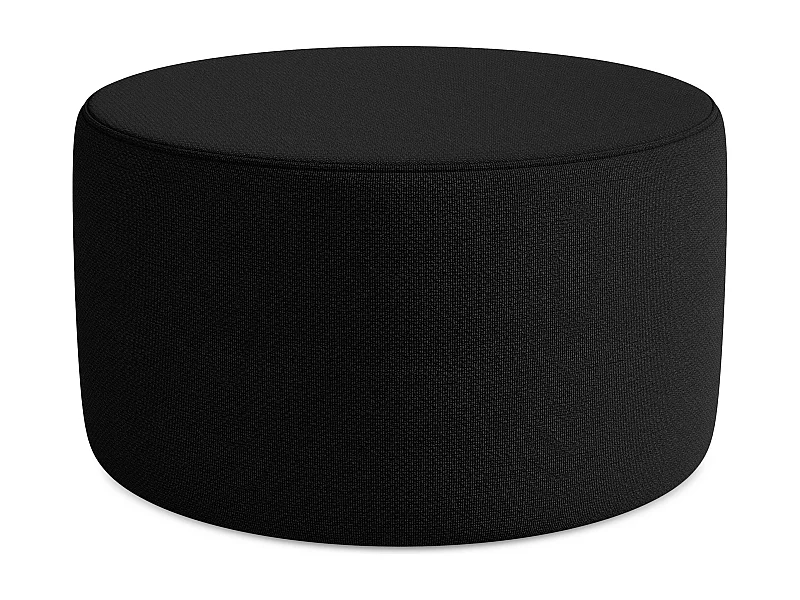 Pouf - Hocker - Bouclé - Schwarz - LIO