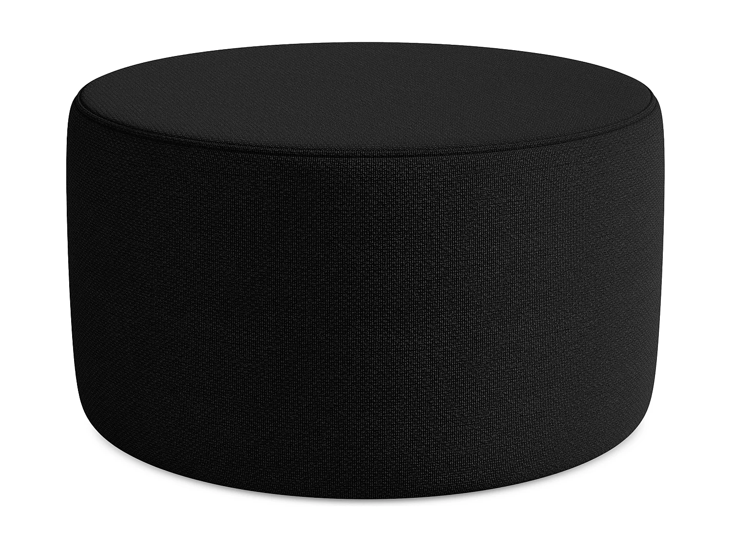 Pouf - Hocker - Bouclé - Schwarz - LIO