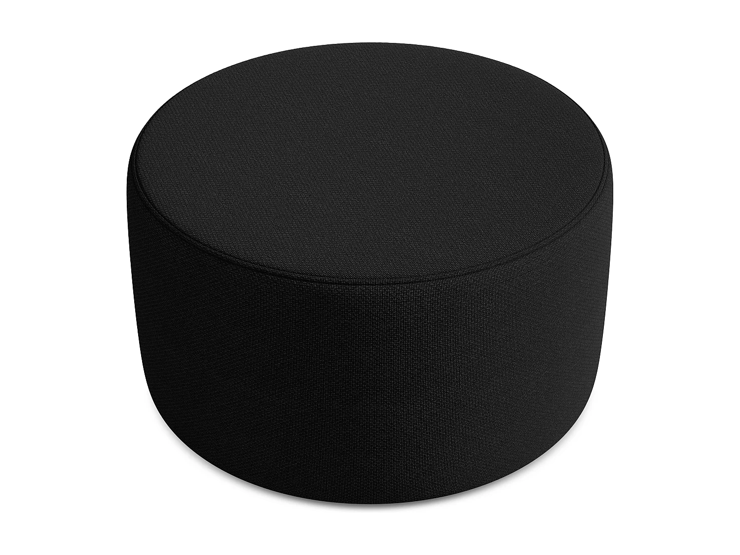 Pouf - Hocker - Bouclé - Schwarz - LIO