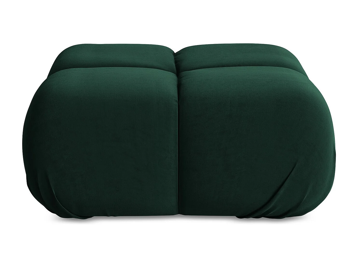 Pouf - Hocker - Samt - Flaschengrün - LOKUA